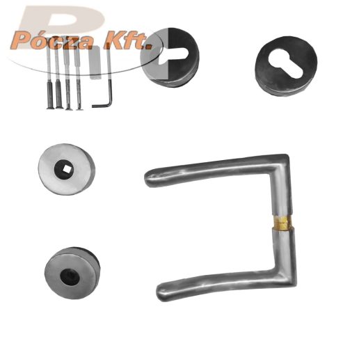 SWING rozettás rozsdamentes kilincsgarnitúra CLY