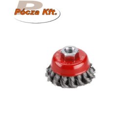 Drótcsiszoló fazékkefe sarokcsiszolóhoz 80mmxM14