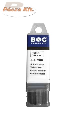Fémfúró BOC fekete 4,5 mm