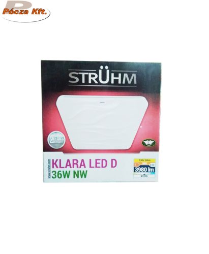 Strühm KLARA négyzet alakú lámpa 36W 430x430mm IP44 2210lm 4000K