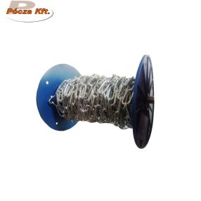 Horg.lánc 4mm hosszúszemű galv. horg.
