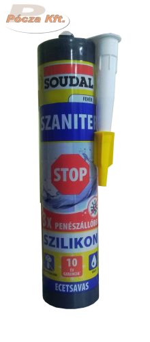 Soudal szaniter szilikon STOP fehér280 ml