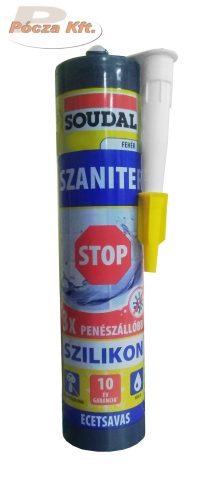 Soudal szaniter szilikon STOP fehér280 ml
