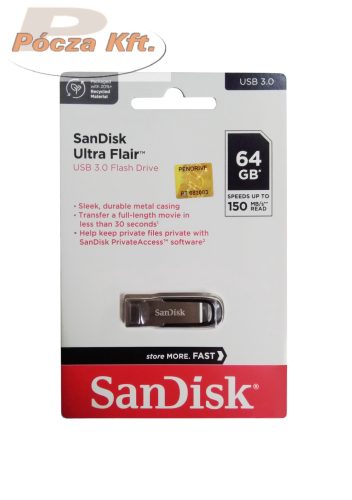 PenDrive 64Gb USB2.0 Sandisk Cruser Blade fekete-piros