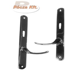   Kilincs garnitúra cimkével 55 kulcslyukas fényes króm KIFUTÓ