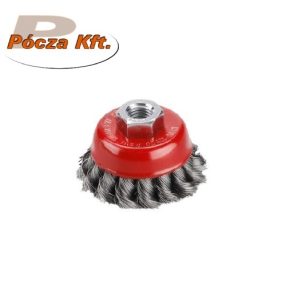 Drótcsiszoló fazékkefe sarokcsiszolóhoz 75mm