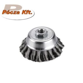 Drótcsiszoló fazékkefe sodort szálú
