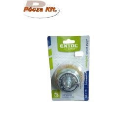 Drótcsiszoló fazékkefe, csapos, 75mm