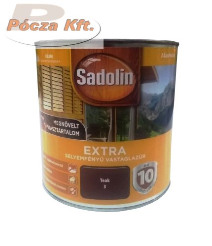 Sadolin Extra 3 vastaglazúr 2,5L teak