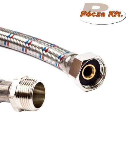 Flex. bekötőcső 1/2-1/2 BB 30cm gázhoz kifutó
