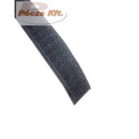 Tépőzár fekete 20mm