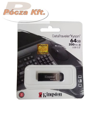 PenDrive 3.2 64Gb ezüst Kingston Kyson USB