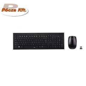 Billentyűzet vezeték nélküli fekete KW-600T HUN USB HAMA