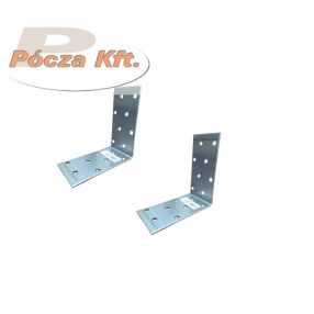 Sarokvas 80x80x40mm 2mm