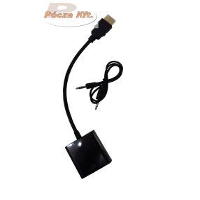 HDMI-VGA és audio átalakító AX-101