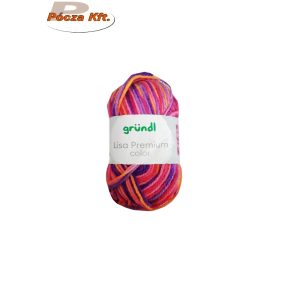 Lisa kötőfonal 50gr melíros 10 piros-lila color