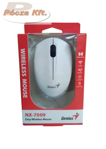 Számítógép egér WI-FI vezeték nélküli GENIUS NX-7009  fehér-szürke