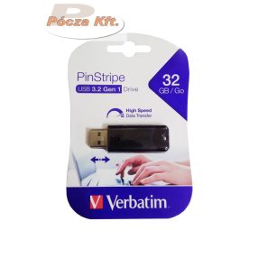 PenDrive 32Gb USB3.0 Verbatim 49317 Pinstripe fekete