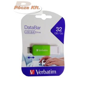 PenDrive 32Gb USB2.0 Verbatim 49454 DataBar zöld