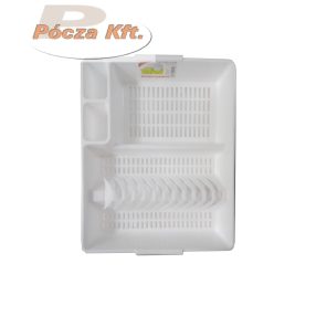   Edényszárító tálcás nagy műanyag Plastexpress 48x36x8,5cm
