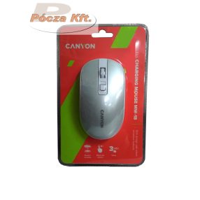   Számítógép egér vezeték nélküli Canyon CNE-CMSW18PW fehér-szürke