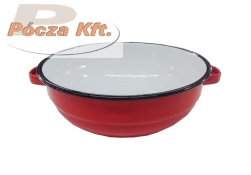 Paraszttál zománc piros 30cm