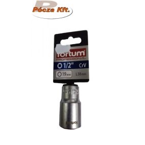 Dugókulcs 19-es 1/2" Fortun