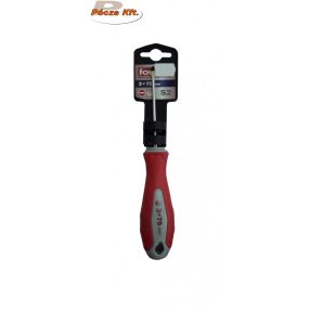 Csavarhúzó  lapos mágneses 3x75mm FORTUM