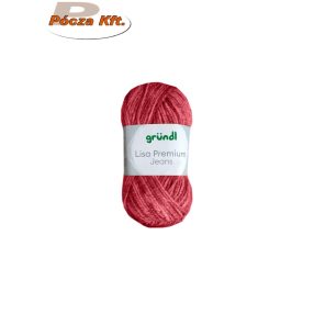 Lisa kötőfonal 50gr melíros 03 bordó Jeans