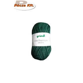 Lisa kötőfonal 50gr melíros zöld 04 Jeans