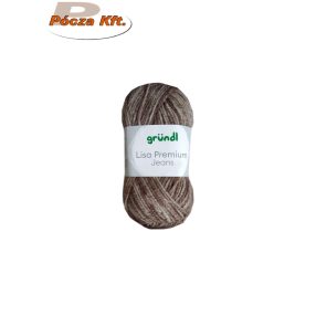 Lisa kötőfonal 50gr melíros 07 barna Jeans