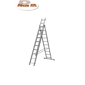 Alu létra 3x10 fokos