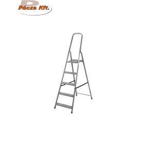 Háztartási fémlétra 4+1 fokos Alu MUTA 10355