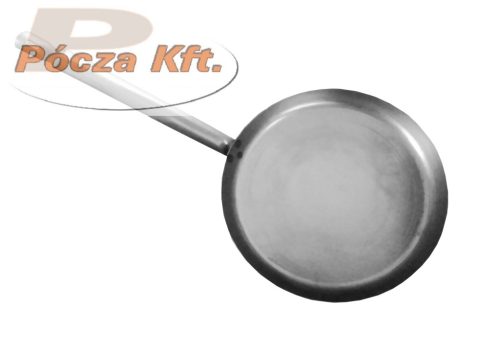 Palacsintasütő 27cm acél csiszolt nagy