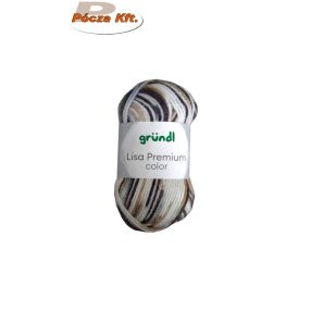 Lisa kötőfonal 50gr melíros 08 bézs-fehér color