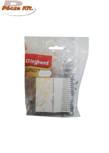 Suno fehér sülly 2x106N kettős váltóérintkezős nyomó keret nélk