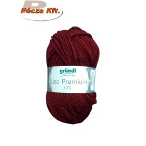 Lisa kötőfonal 50g bordó 13