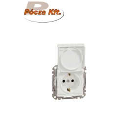   Niloé Dugalj 2P+F 16A/250V vízm sülly IP44 csavaros feh gyerm.véd.