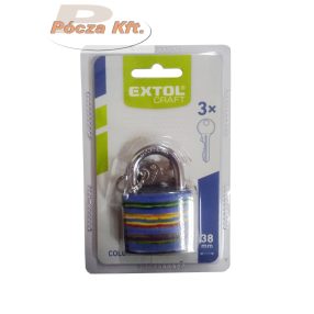 Lakat 38mm festett színes 3 kulcsos Extol