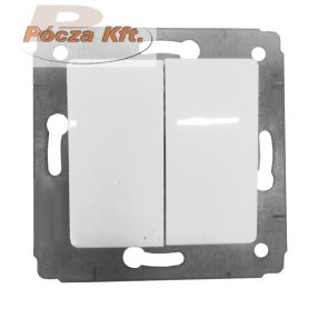 Cariva 2x106 kapcsoló keret n. KIFUTÓ