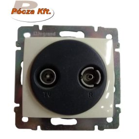   Valena antenna TV csatl. végz. csillagp. 1,5dB elefántcsont