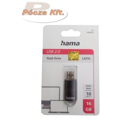 PenDrive 16Gb USB2.0 Hama Laeta 10MB/s szürke