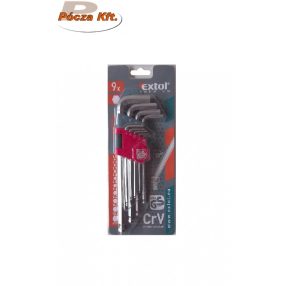 Imbuszkulcs készlet 9db-os