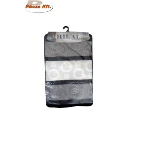 Fürdőszoba szett 3 részes szürke fekete fehér