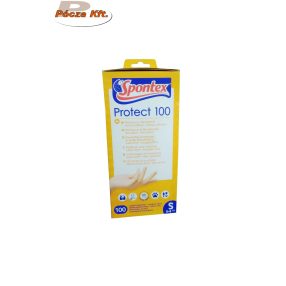   Gumikesztyű Spontex egyszerhaszn. latex púderes fehér S-es