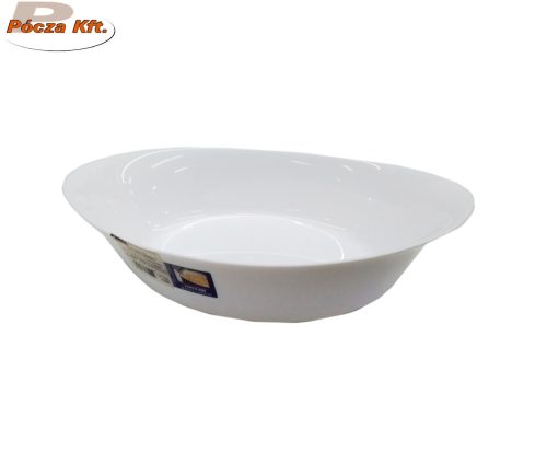 Sültestál ovál hosszúkás fehér porcelán 38x22cm Luminarc