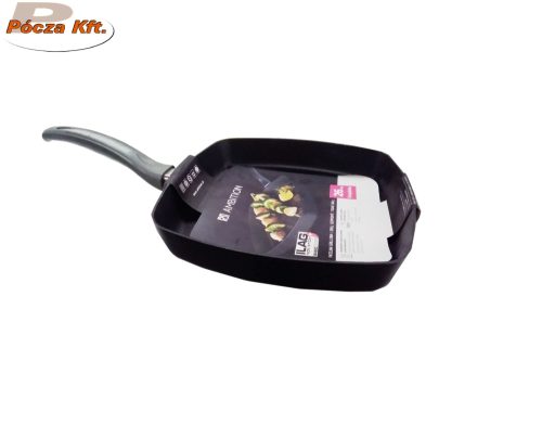 Serpenyő nyeles grill indukciós teflon 26x26cm