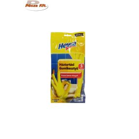 Gumikesztyű Hewa  háztartási sárga S-es