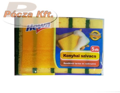 Konyhai szivacs 5db-os,HEWA