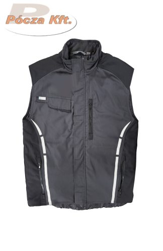 Mellény Sara bélelt Standard Winter szürke-fekete 